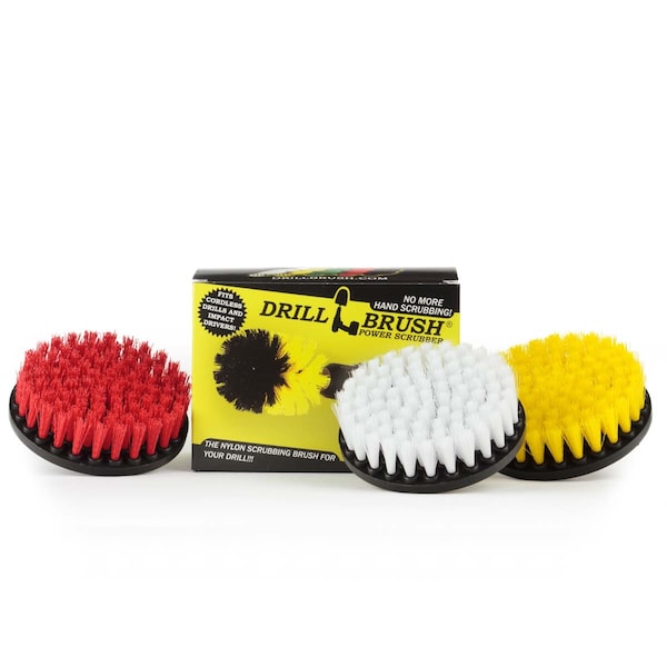 Drill Brush Power Scrubber By Useful Products 7 in W 5 in L Brush, Variety 5in-S-RWY-QC-DB - main